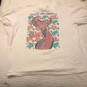 Youth Medium Mermaid Simply Southern T-Shirt